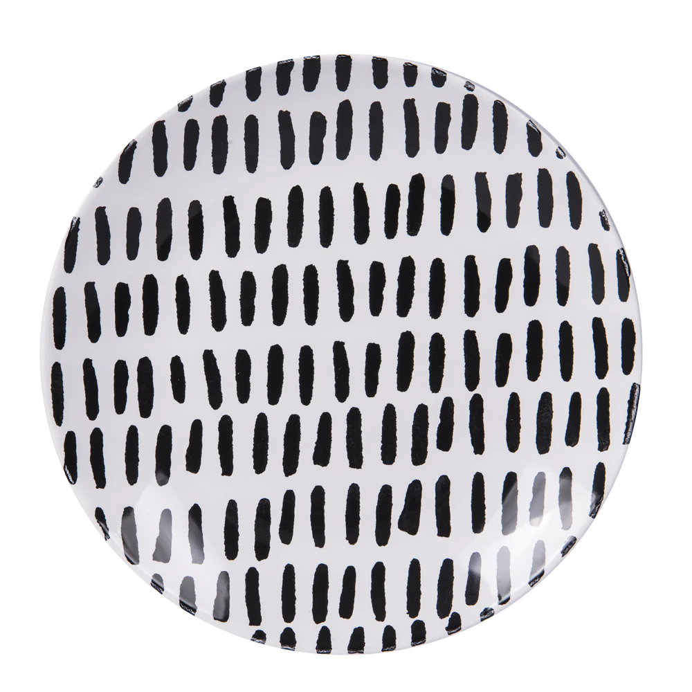 Assiette à dessert Santiago noir 21 cm (lot de 6) Table passion