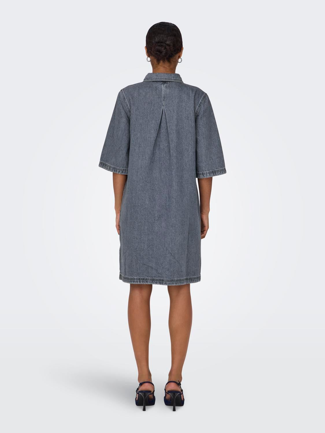 ONLGRY Kurzes Kleid Grey Denim