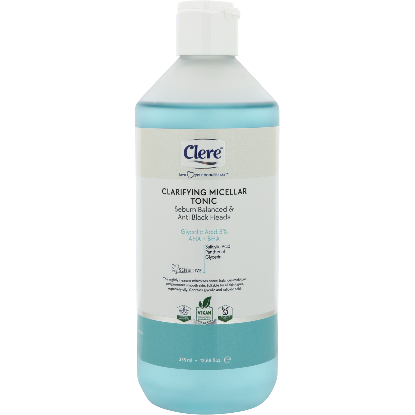 Clere Micellar Cleanser Tonic 375 ml