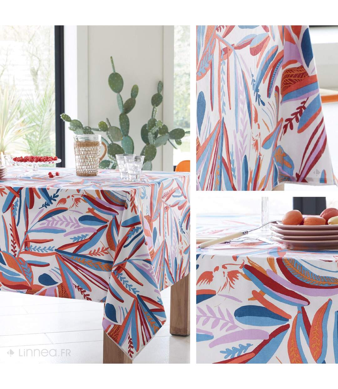 Nappe rectangle 160x350 cm CHILI multicolore Salsa coton +