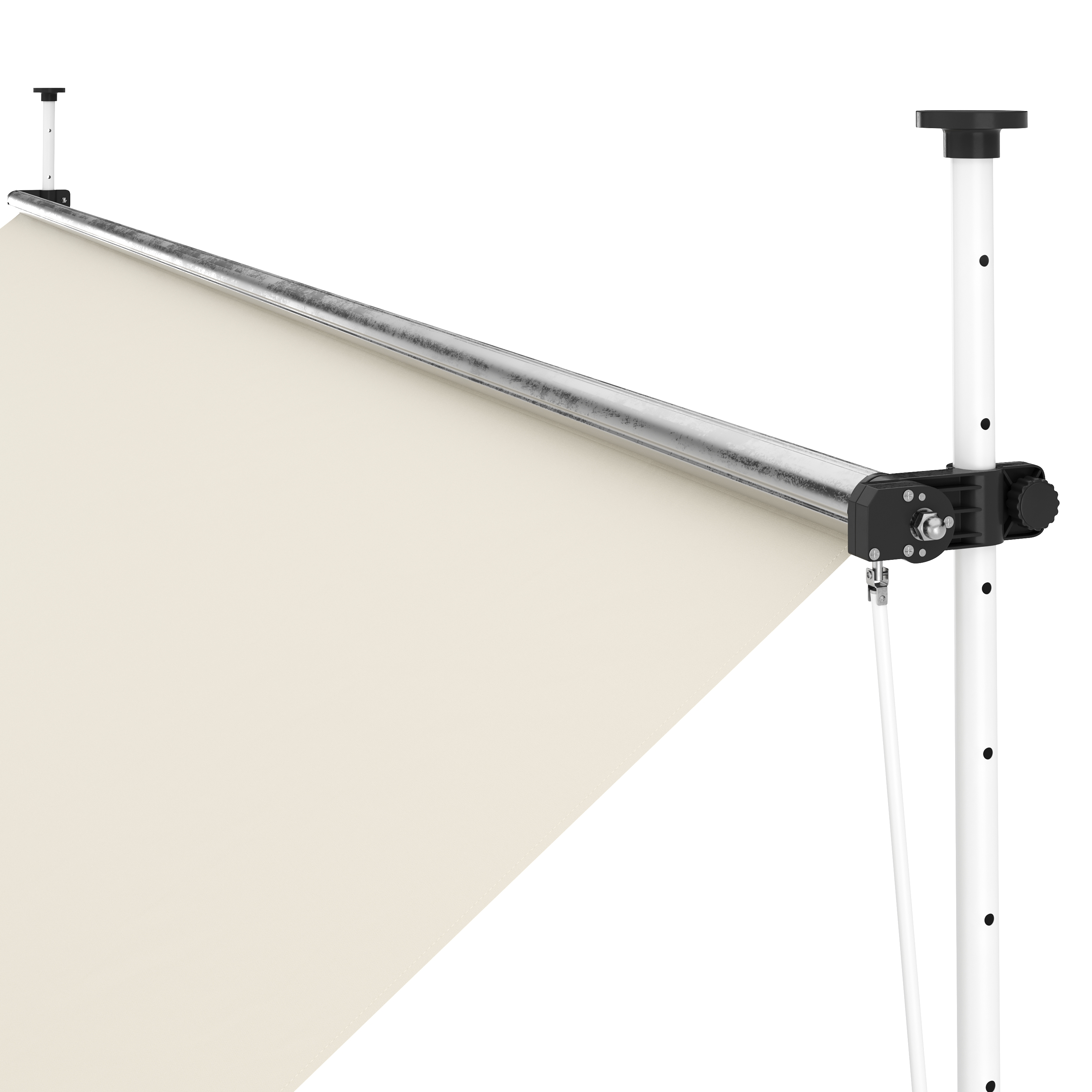 Balkonmarkise 400 x 120 cm beige