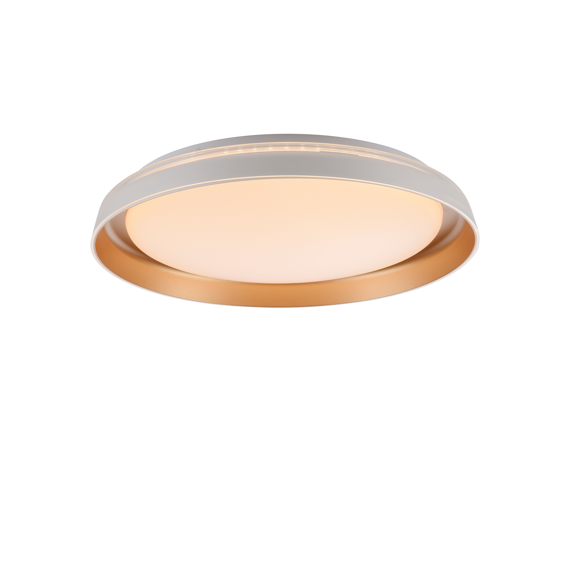LED-Deckenleuchte - messingfarben matt - dimmbar