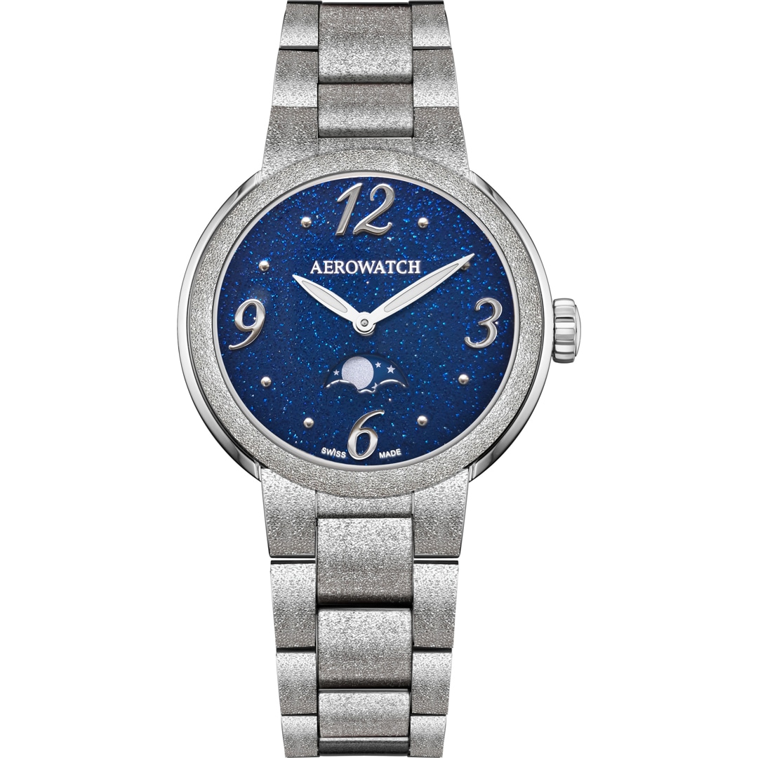 Aerowatch Harmonie Lady Moon Phase Frosted 35mm