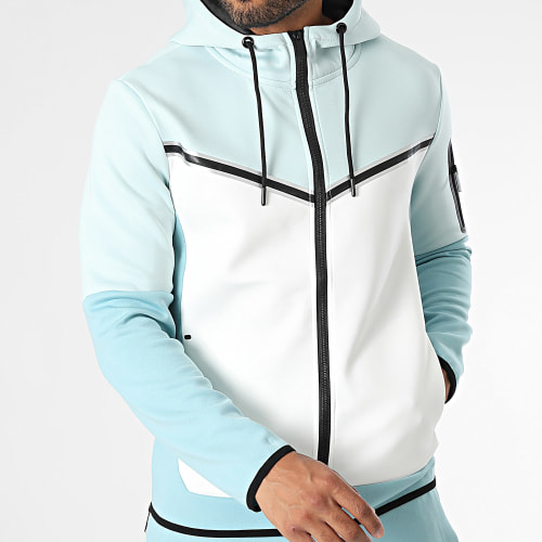 Ensemble De Survetement Turquoise Blanc