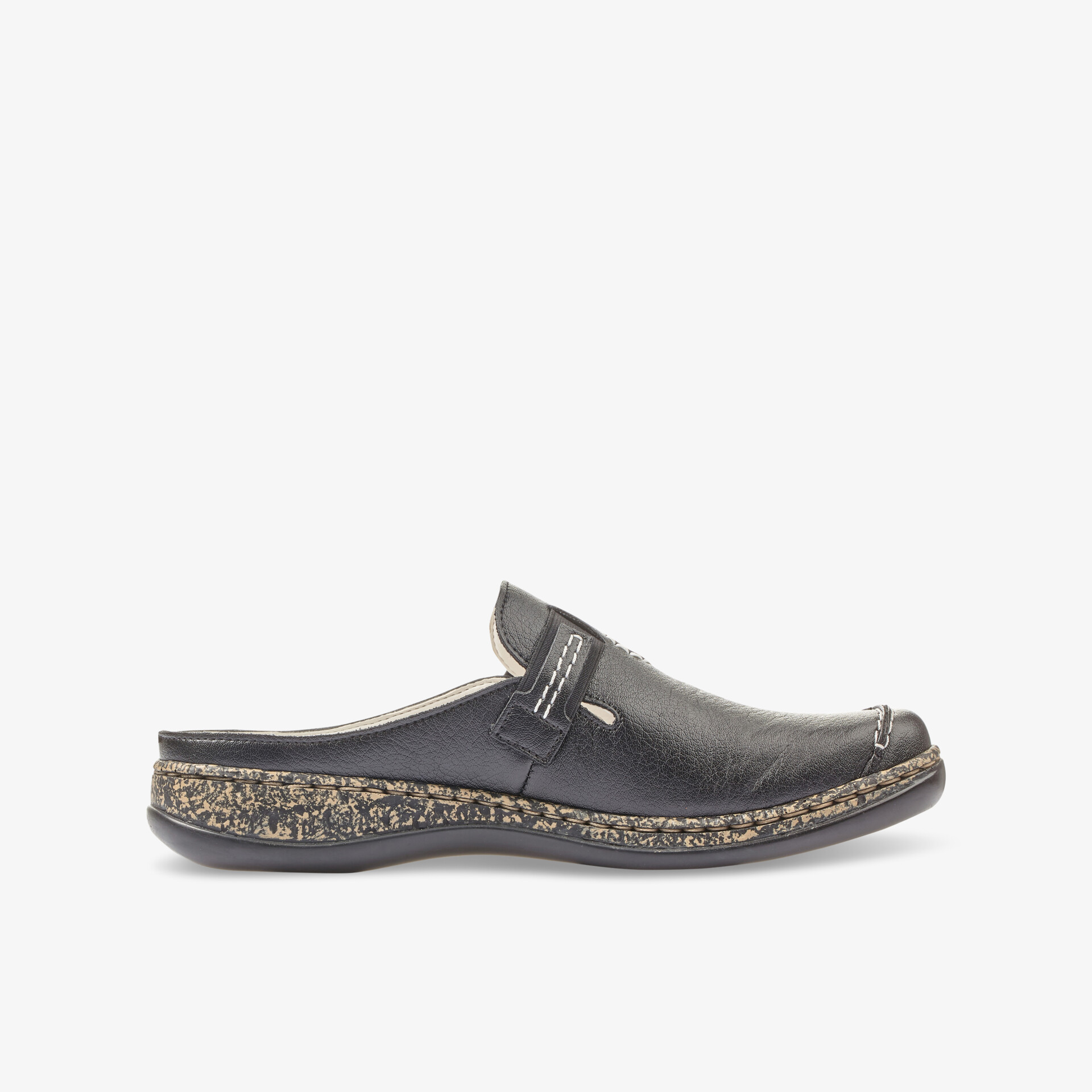 rieker Damen Clogs schwarz