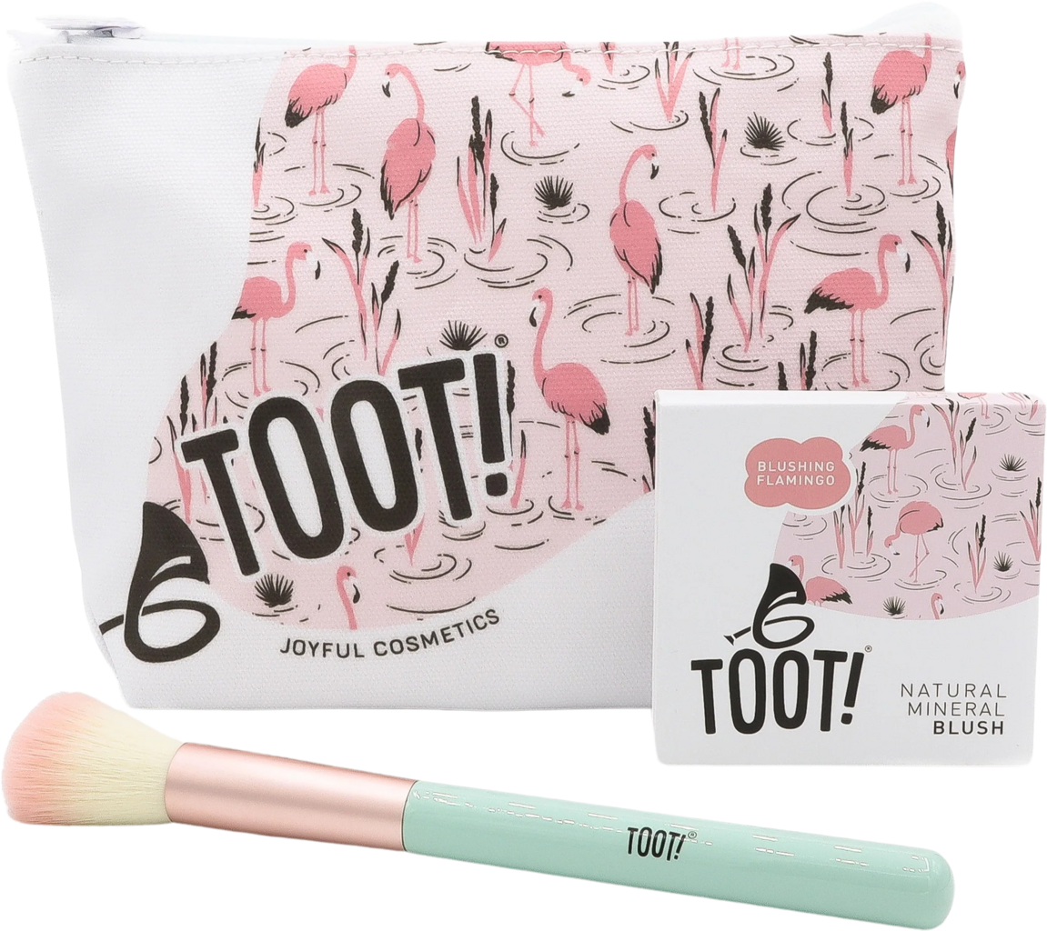TOOT!  Blushing Flamingo Blush Bag Set