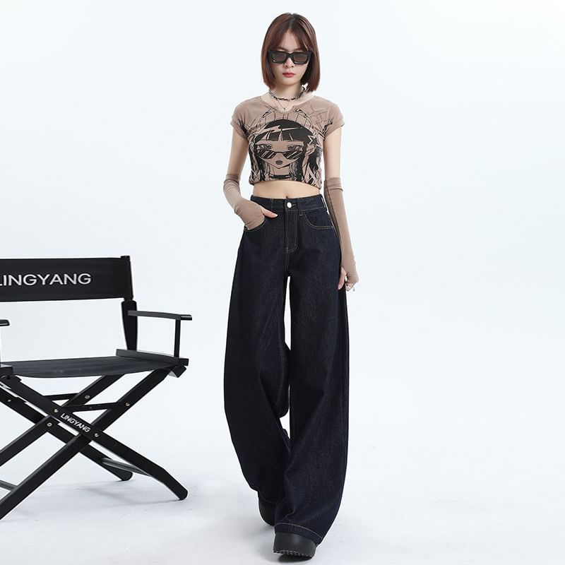 Litoya - Mid Rise Wide Leg Jeans (verschillende designs)