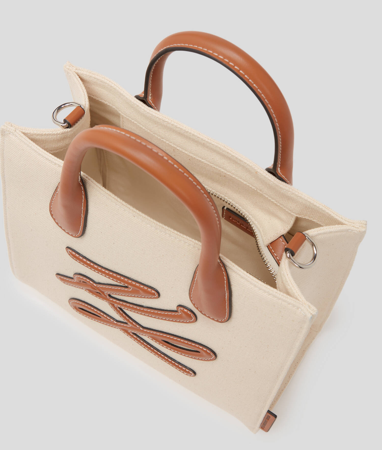CABAS CARRÉ K/AUTOGRAPH - Naturel
