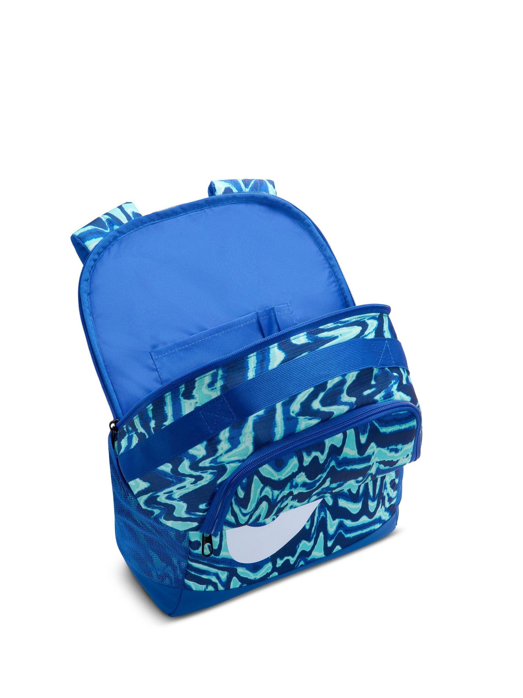 Koningsblauw - Nike Brasilia rugzak met all-over print