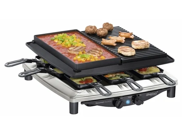 Steba Raclette RC 4 Plus Deluxe Chrome - 1450W