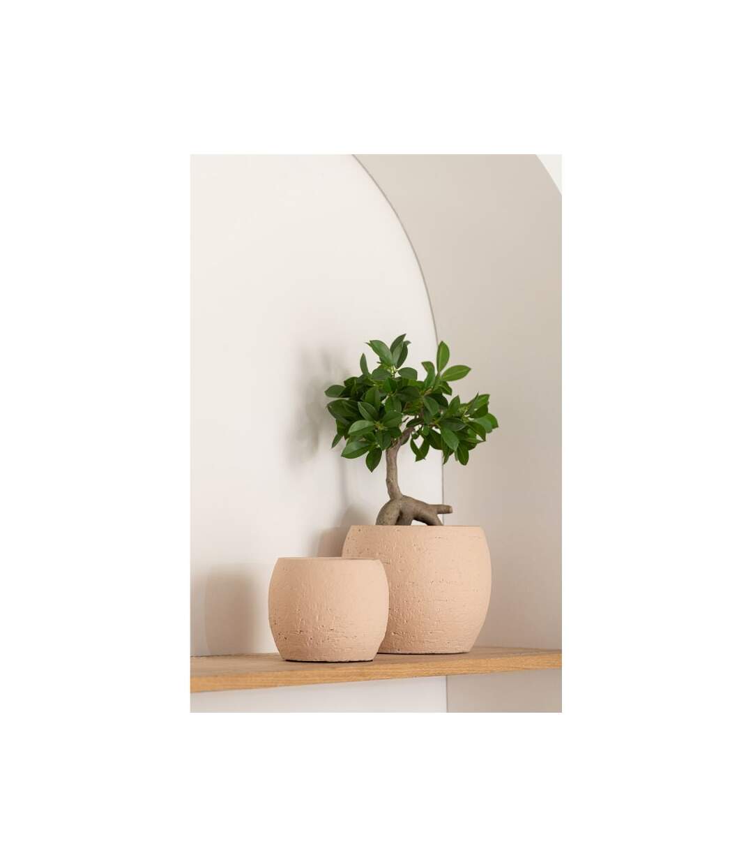 Paris Prix - Cache-pot En Céramique enya 28cm Beige