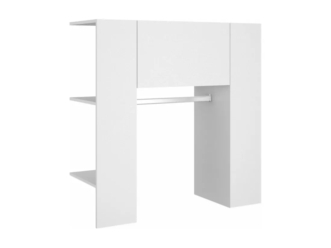 Armoires de couloir 2 pcs blanc Bois d'ingénierie
