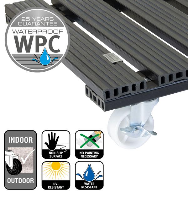 Wagner WPC-Pflanzenroller, anthrazit, ca.
