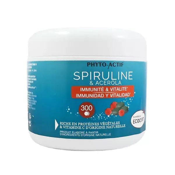 Phytoactif Acérola Spiruline 300 comprimés