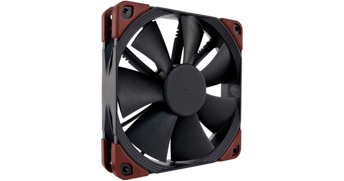 NoctuaNF-F12 industrialPPC-24V-3000 SP case fan  (Zwart, 120 x 120 x 25 mm, PWM)
