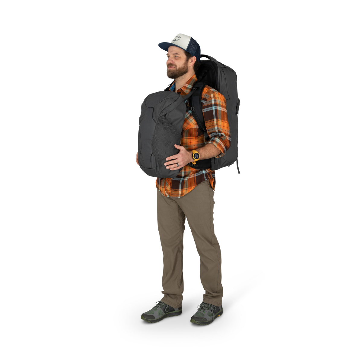 Osprey Farpoint Travel Pack 70 L rejserygsæk, herre (Tunnel Vision Grey) - Spejder Sport
