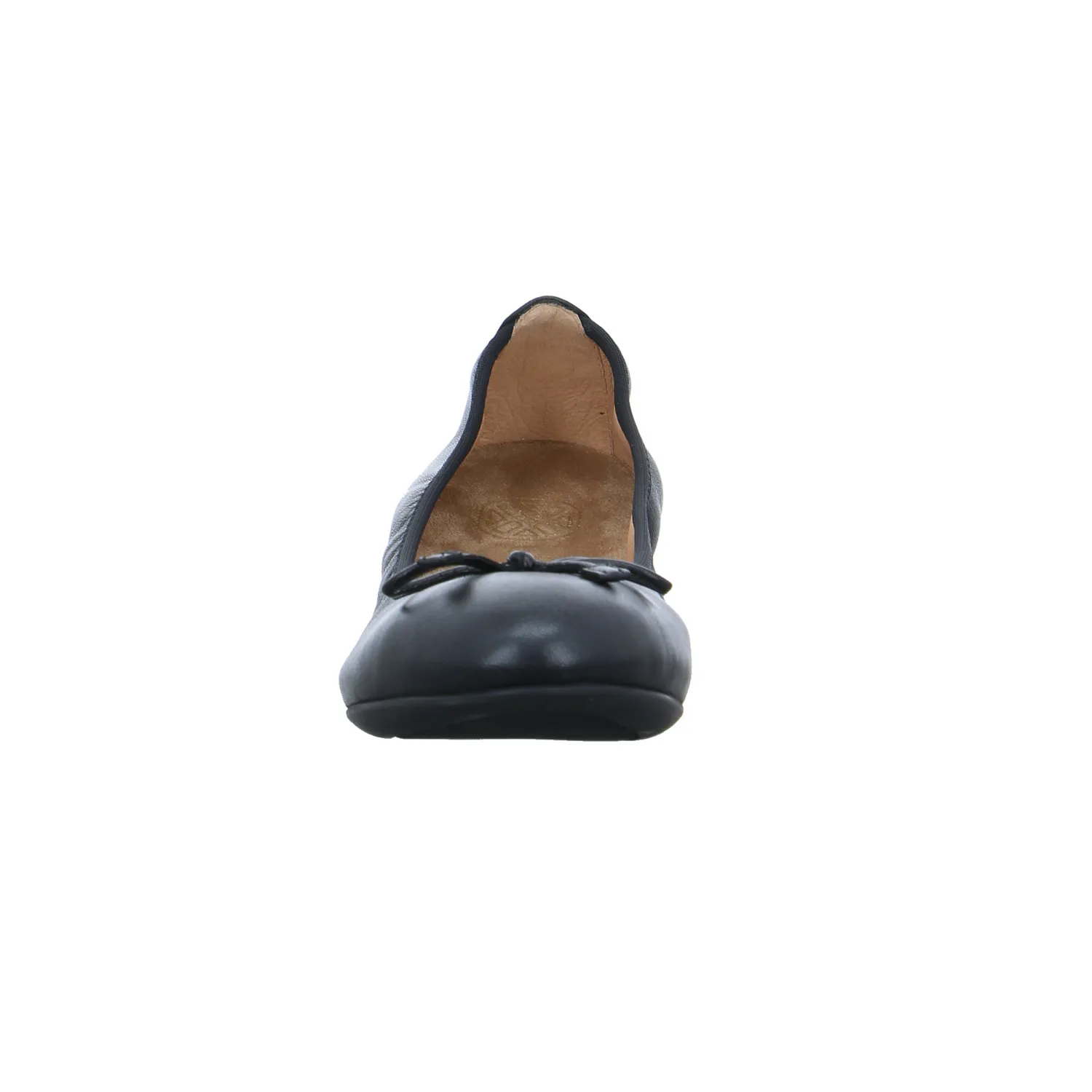 UNISA Ballerina Schwarz Leder  mit Lederfutter