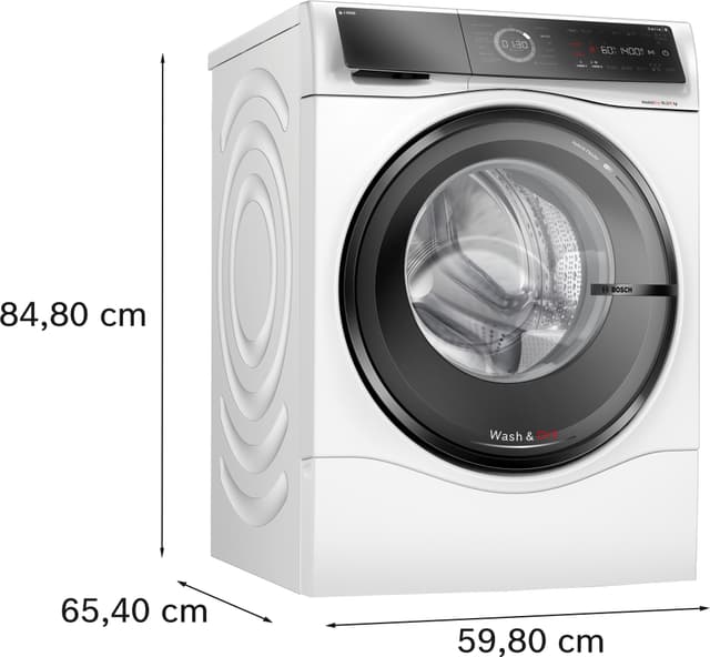 Bosch Serie 8 vaskemaskine/tørretumbler WNC254A0SN (10,5/6 kg) TÆNK TESTVINDER