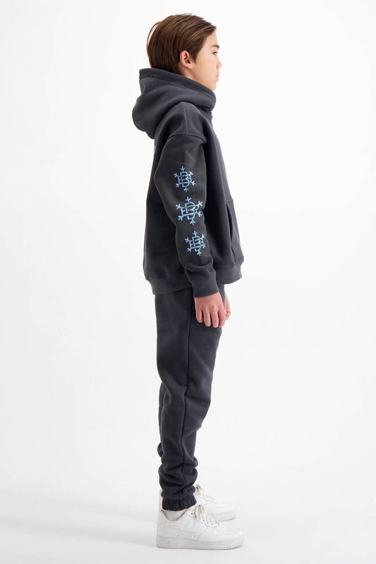Black Bananas Kids - Freeze Hoodie - Grijs - Katoen
