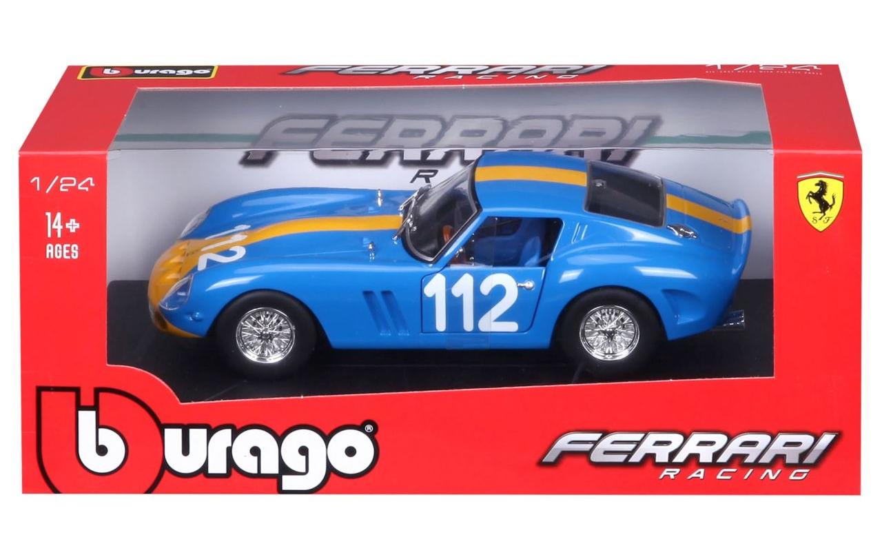 Ferrari Racing 250 GTO Blau 1:24Sammlermodell im Massstab 1:24