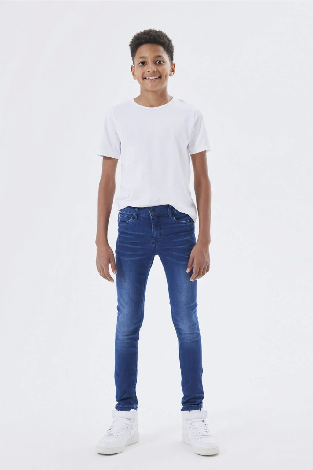 NAME IT slim fit jeans NKMTHEO dark blue denim