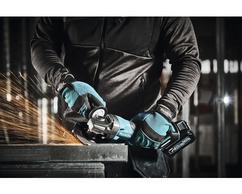 Makita XGT® GA013GM201 40V accu haakse slijper, inclusief 2 accu's (4,0Ah), lader en MAKPAC maat 4 koffer