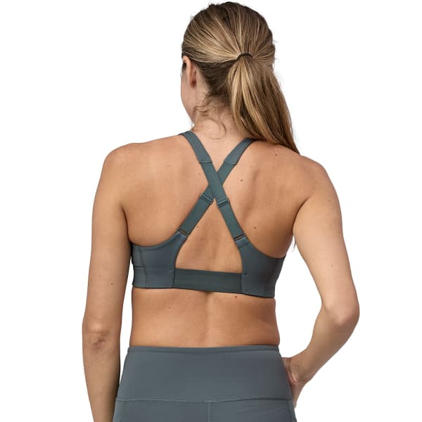 Brassière trail PATAGONIA W'S SHADOWLITE MID IMPACT ADJUSTABLE BRA NOUVEAU GREEN