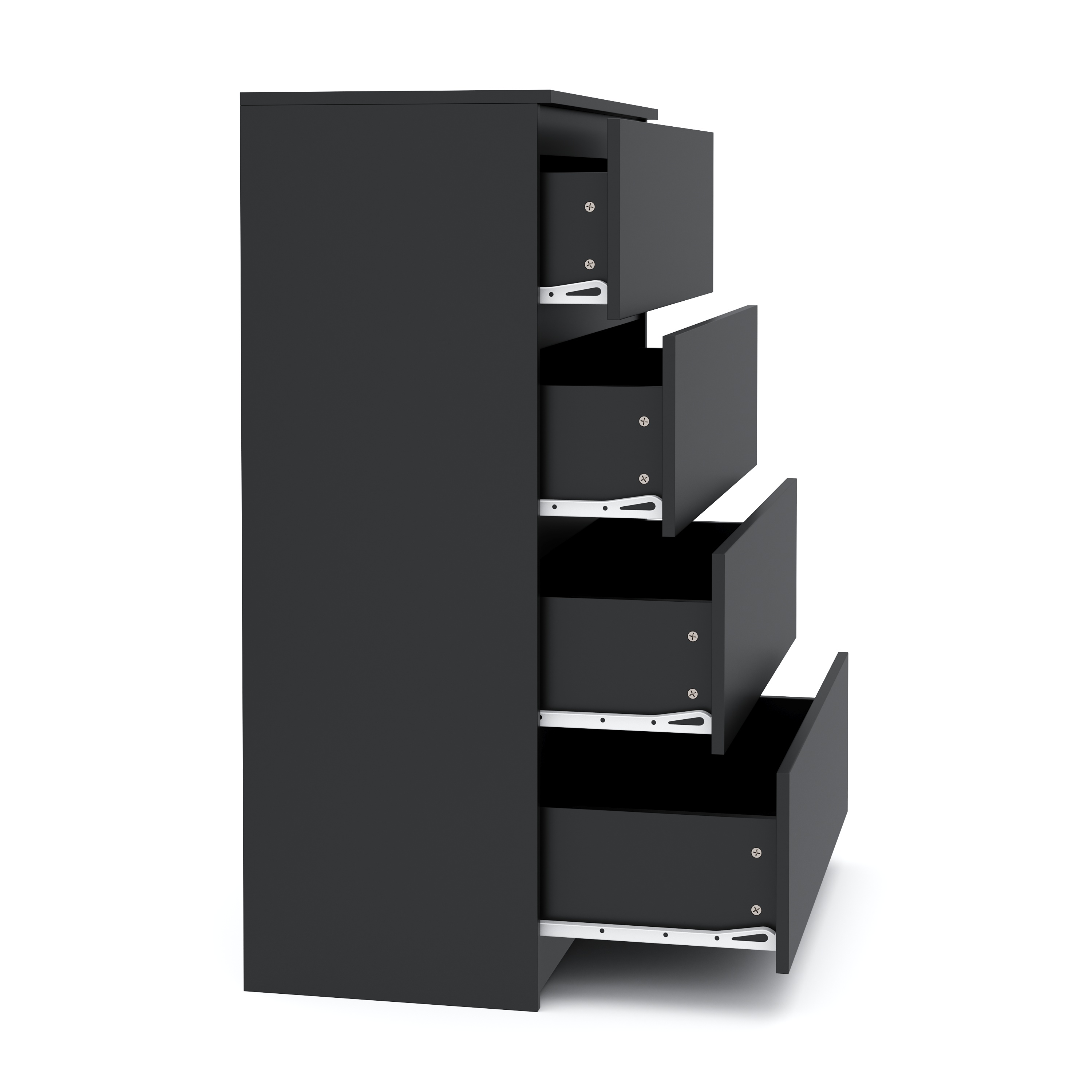 Kommode TALA 4 Schubladen 70 x 100 cm schwarz