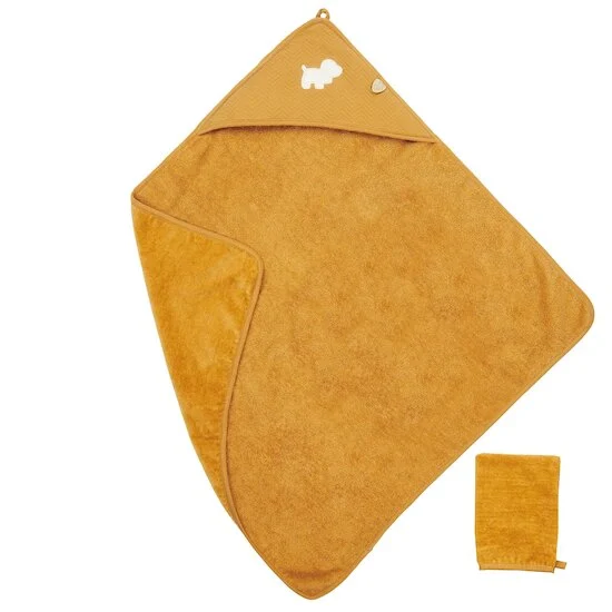 Charlie Cape de Bain et Gant   Caramel        de               Nattou