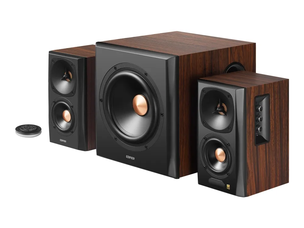 Edifier S360DB - Højttalersystem - til PC - 2.1-kanal - trådløs - Bluetooth - 155 Watt (Total)