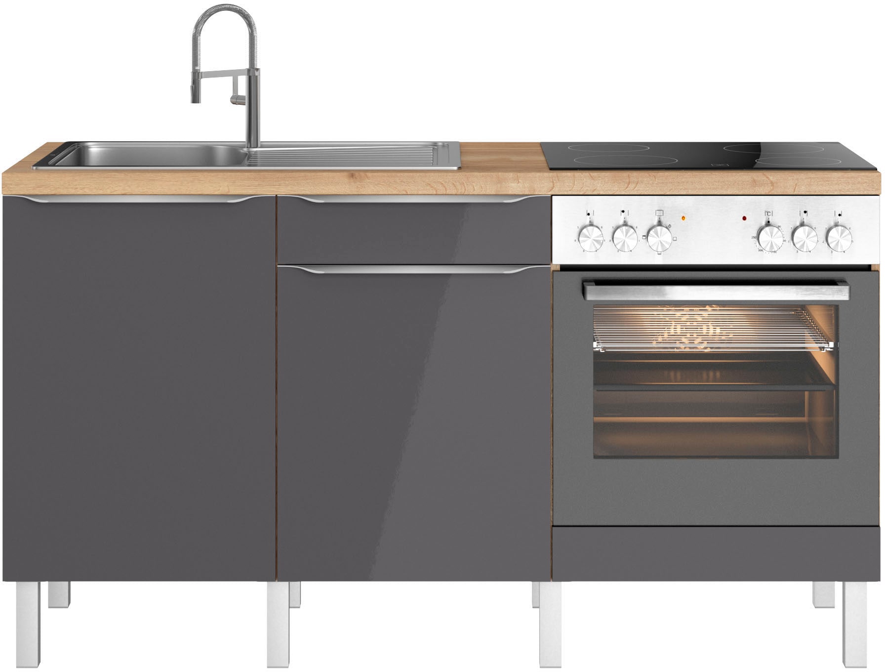 OPTIFIT Küche »Lilly2« Breite 160 cm, wahlweise mit E-Geräten