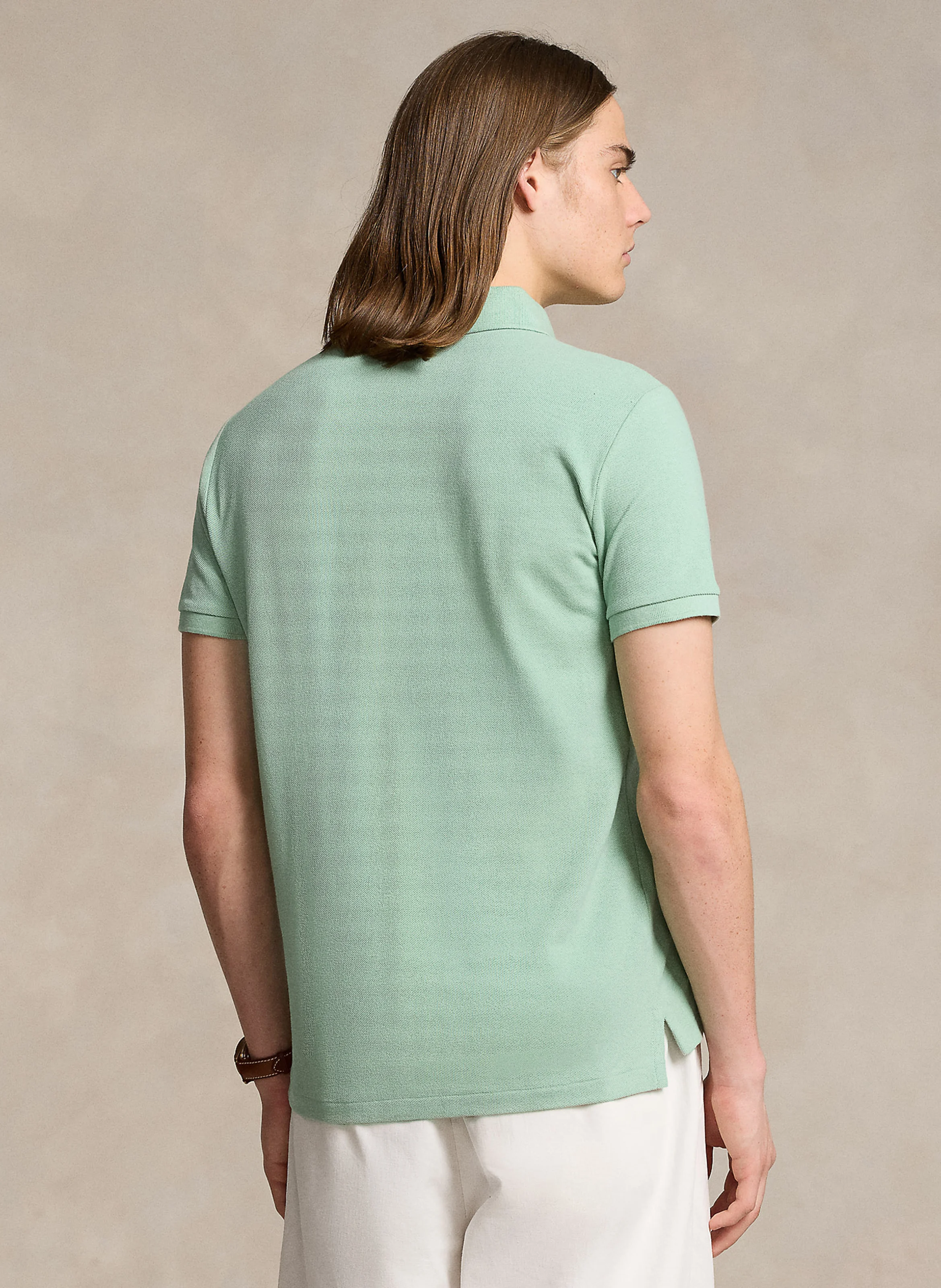 Polo slim-fit en coton | Vert