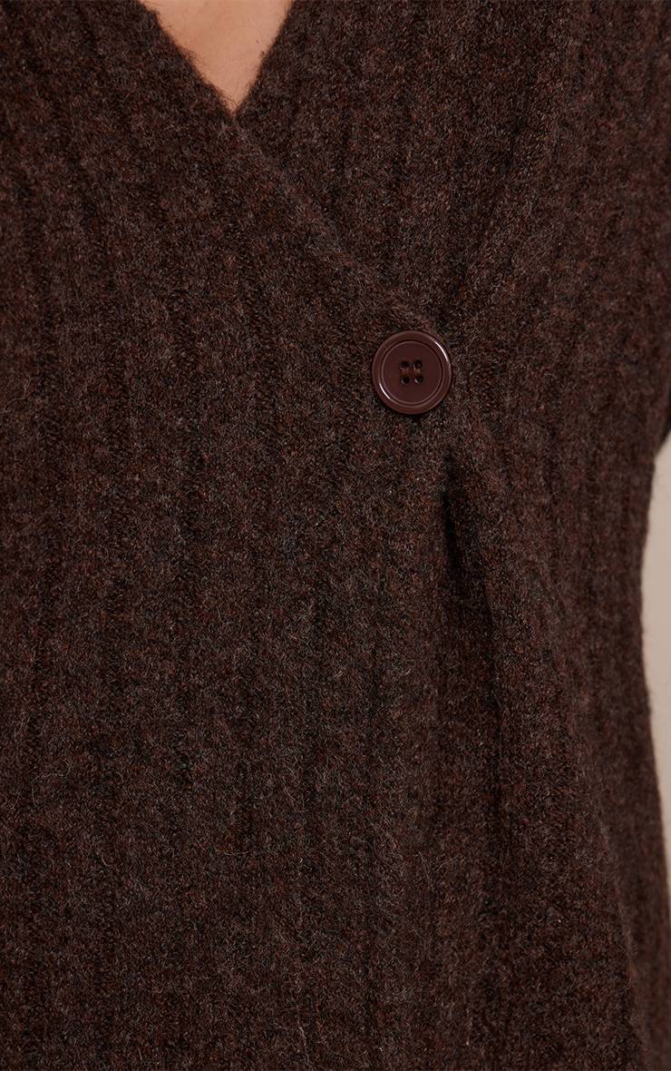 Chocolat Cardigan En Maille Tall Avec Revers Aux Poignets