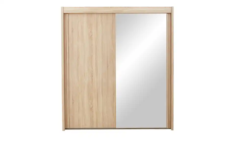 Schwebetürenschrank 3-türig Imperial 201 cm Eiche Sonoma (Nachbildung) mit Spiegel