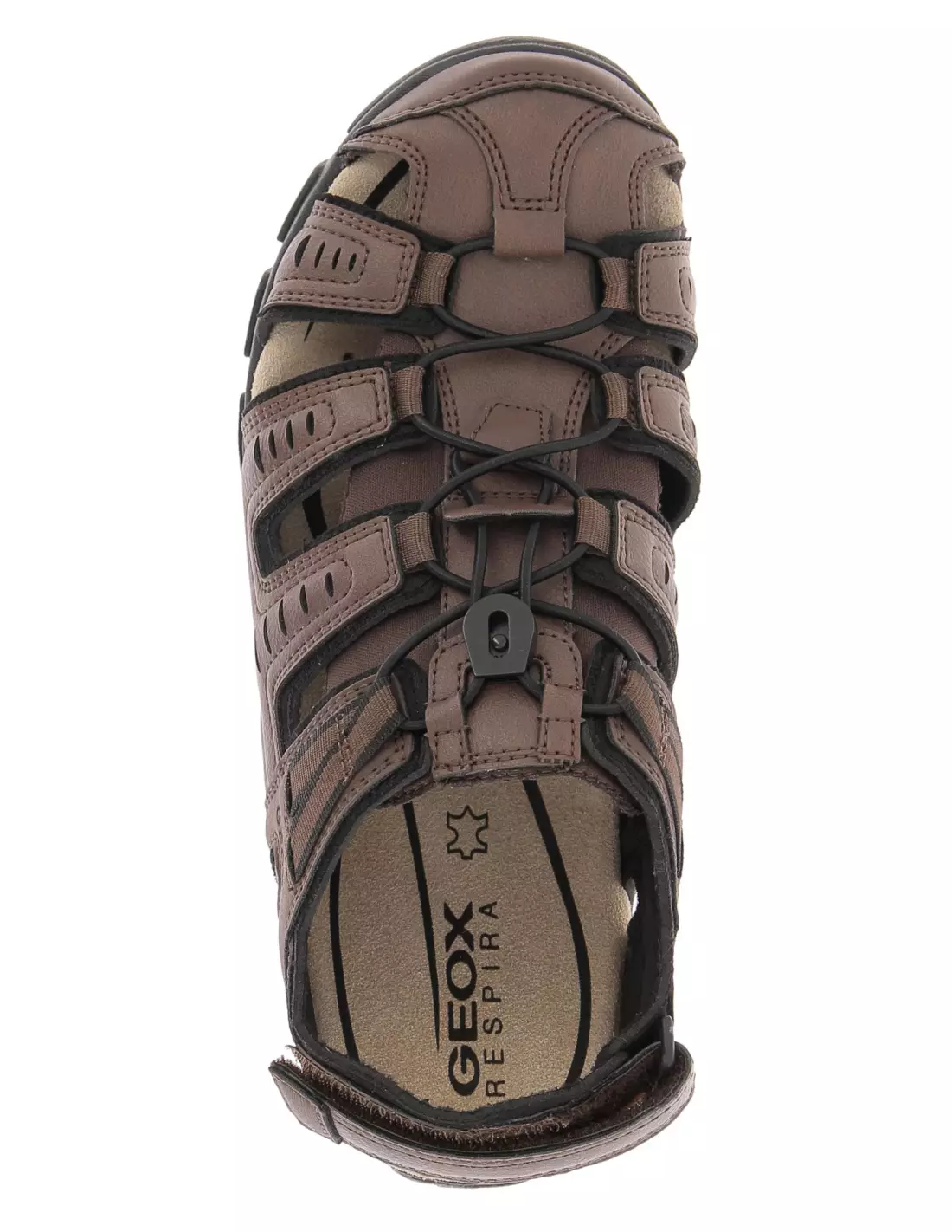 GEOX STRADA - Sandales, mules & nu-pieds BRUNFONCÉ