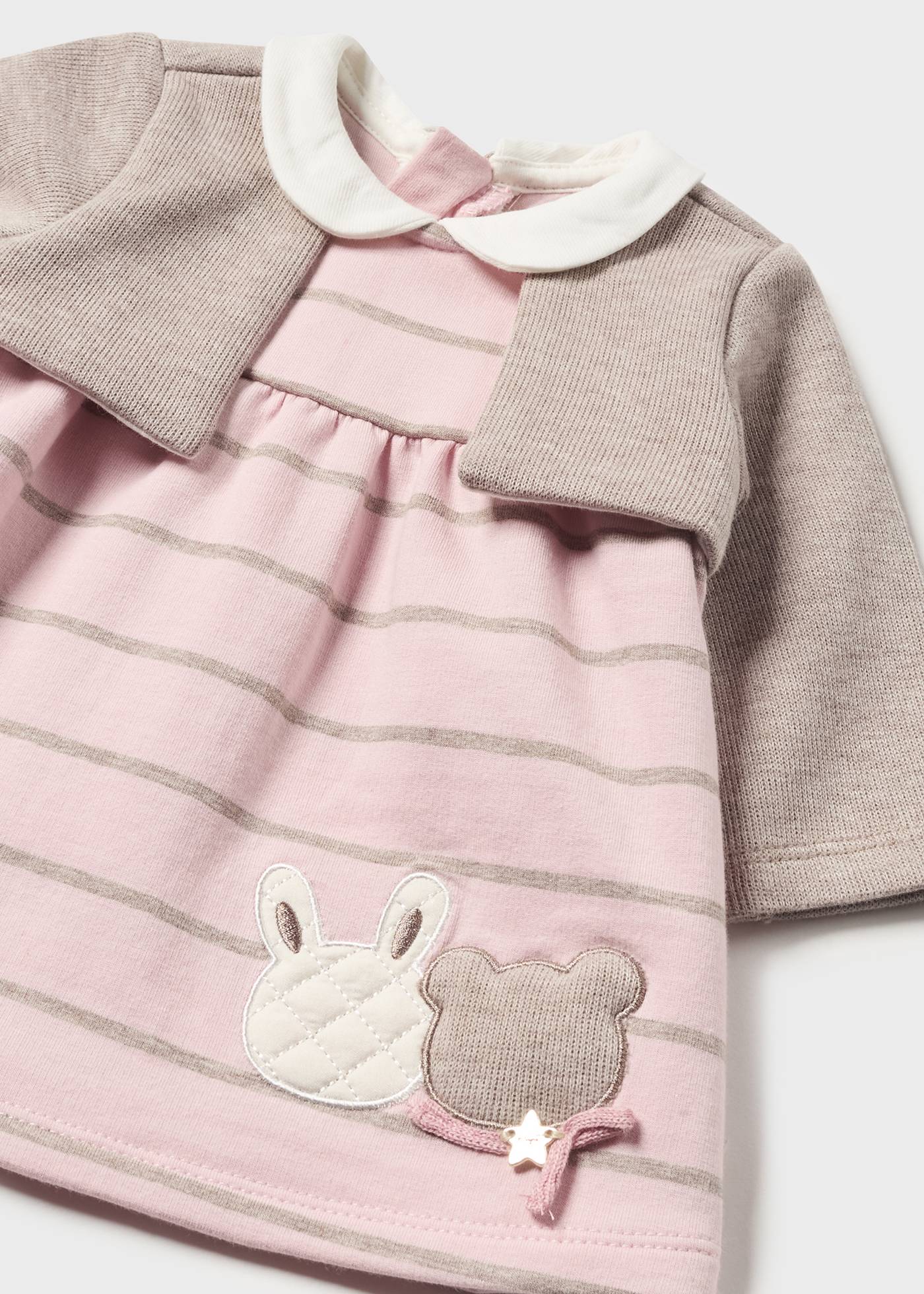 Vestido tipo cardigã Better Cotton para recém-nascido