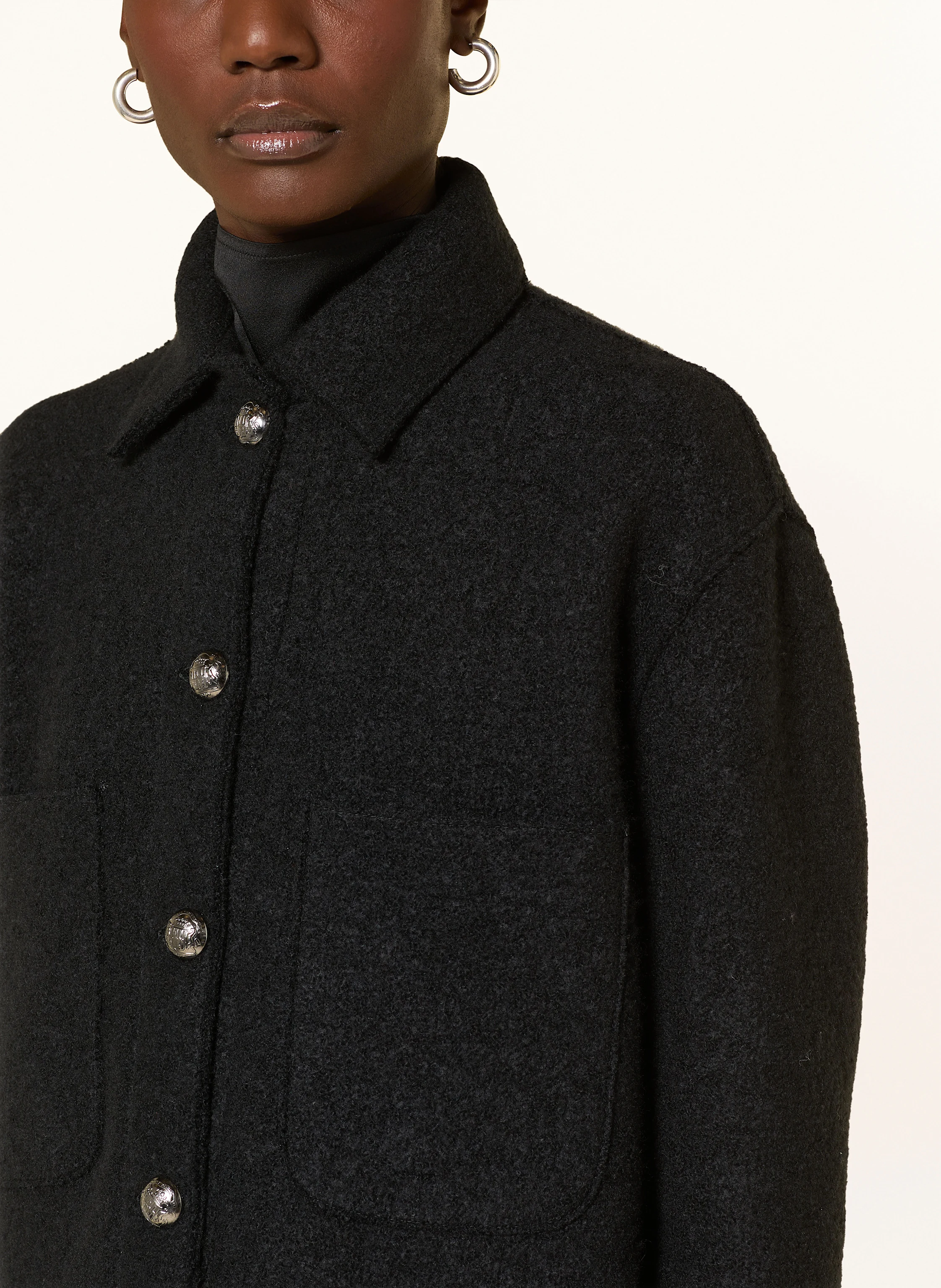 lunaria cashmere Bouclé-Jacke mit Seide und Cashmere