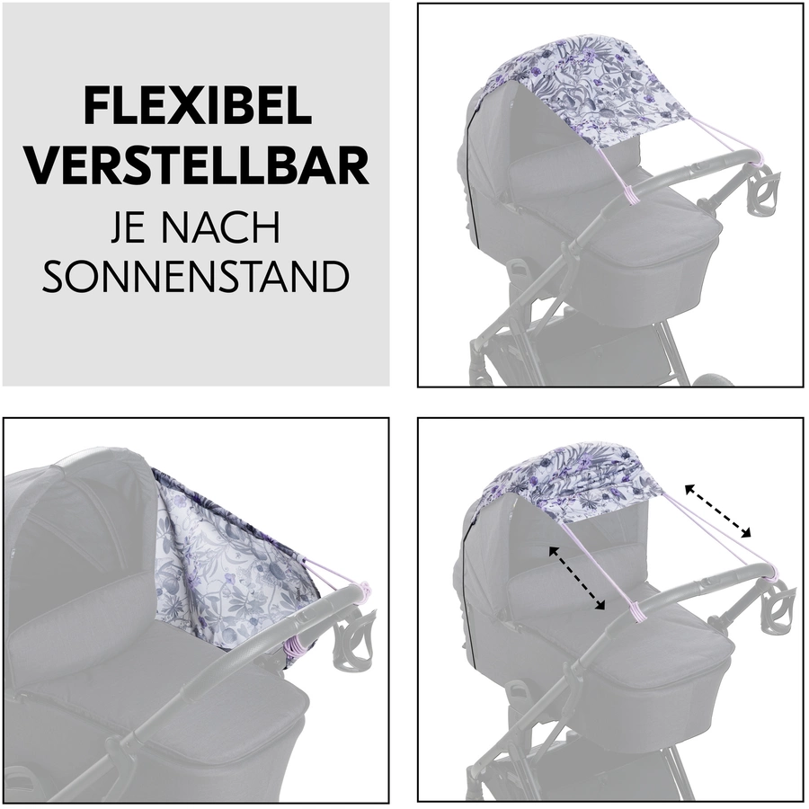 hauck Sonnensegel Floral Grey
