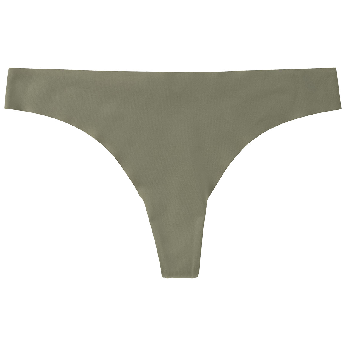 Gina Benotti Damen Seamless-String im Basic-Look oliv