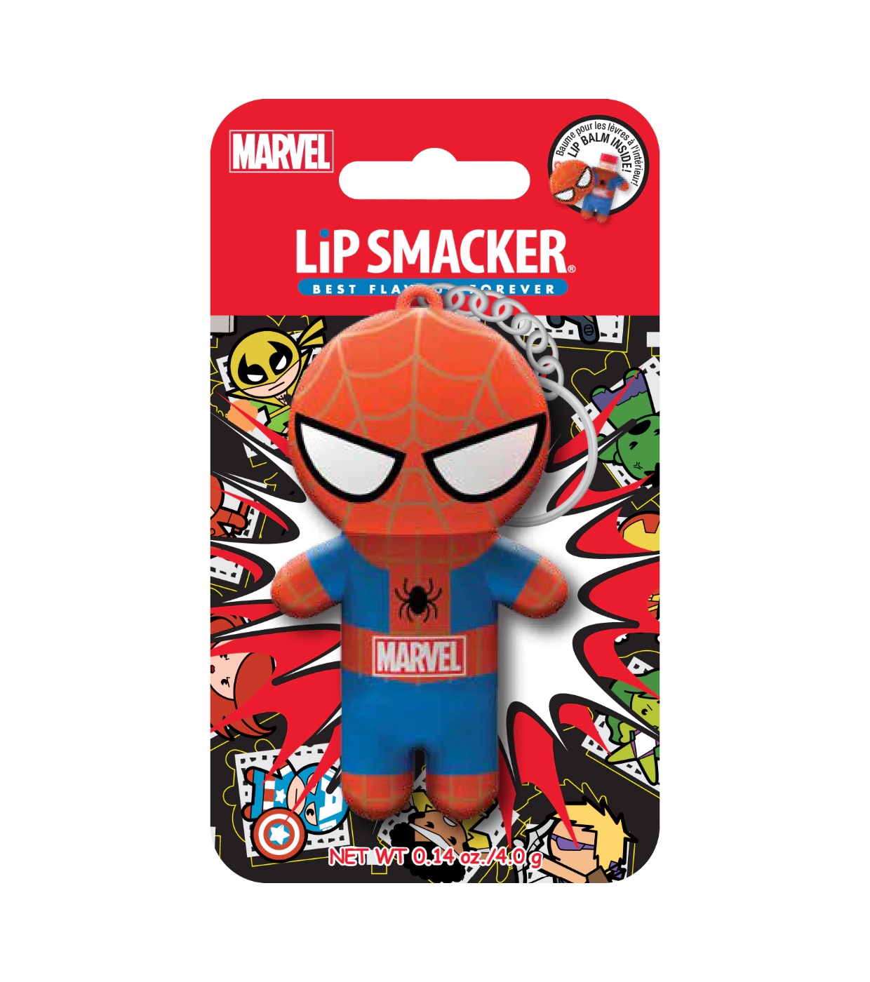 LipSmacker - *Marvel* - Bálsamo labial e chaveiro Spiderman
