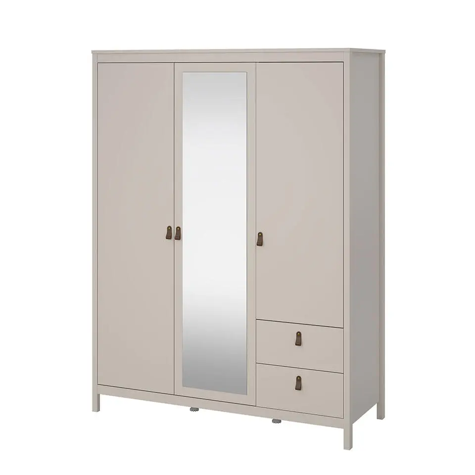 Hioshop Madrid kledingkast 3 deuren 150x200cm cashmere