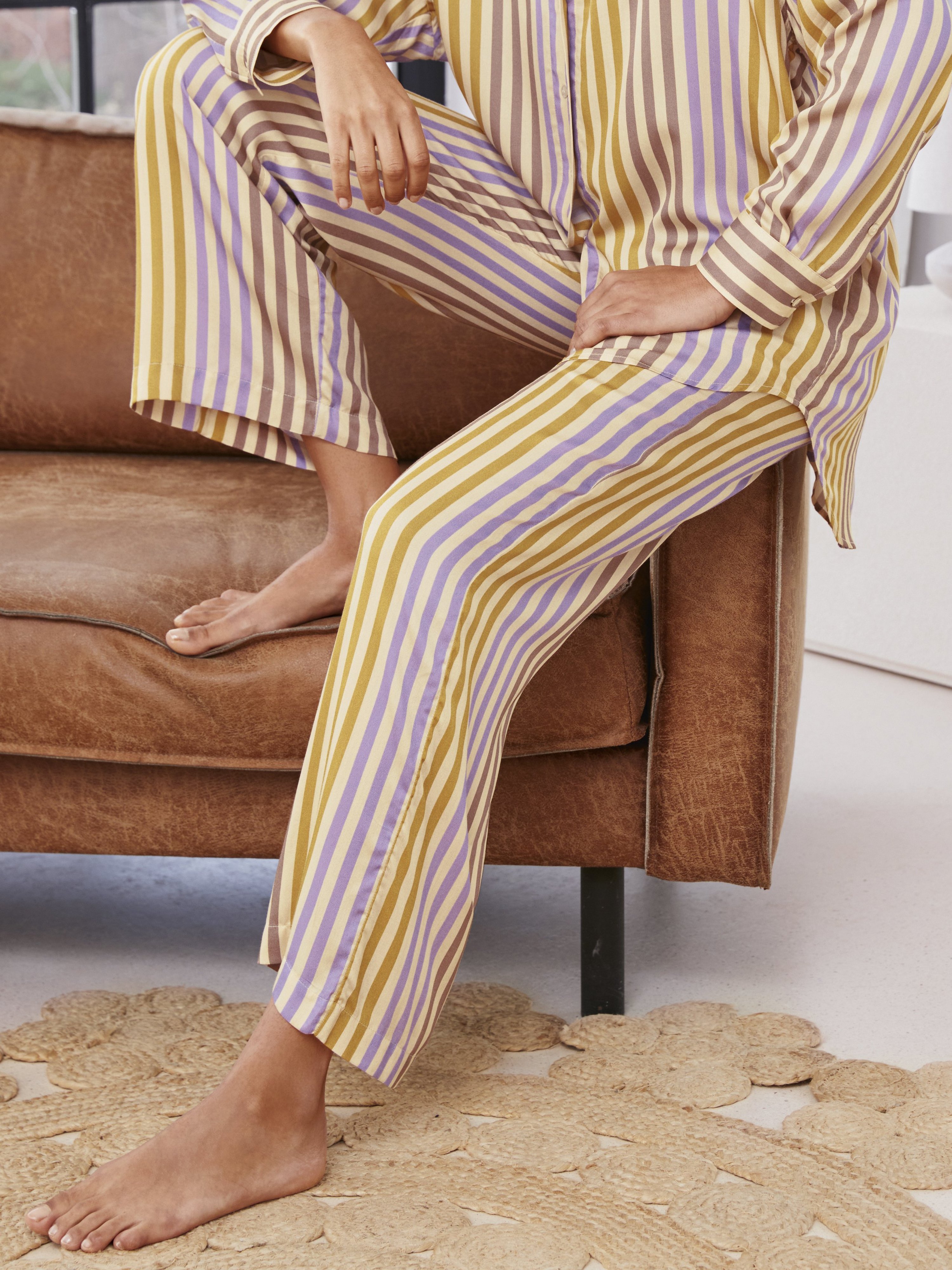 Knöchellange Pyjama-Hose