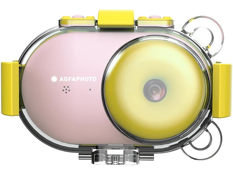 Agfa Unterwasserkamera Realkids Waterproof Pink Kinderkamera zur Erkundung des Meeresbodens