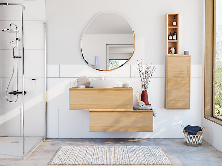 Carrelage mural blanc Aspen 40 x 120 cm