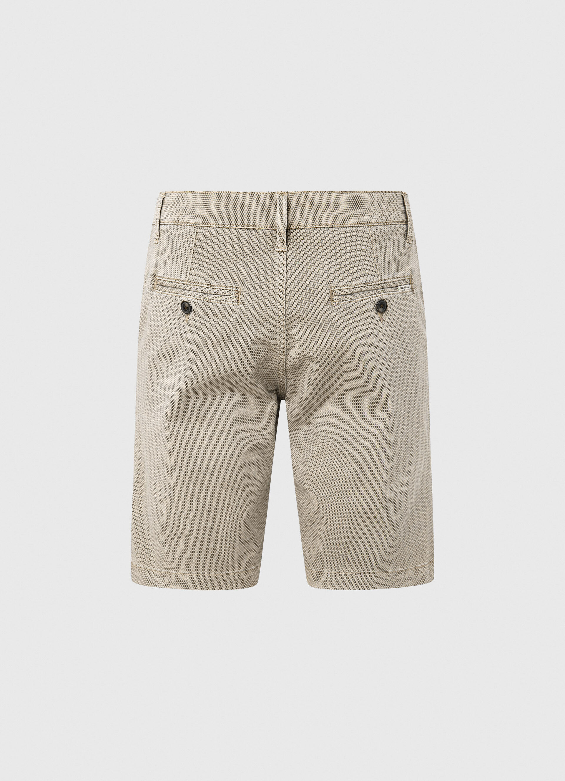 CHARLY FIT SLIM CHINO BERMUDA - bege malte