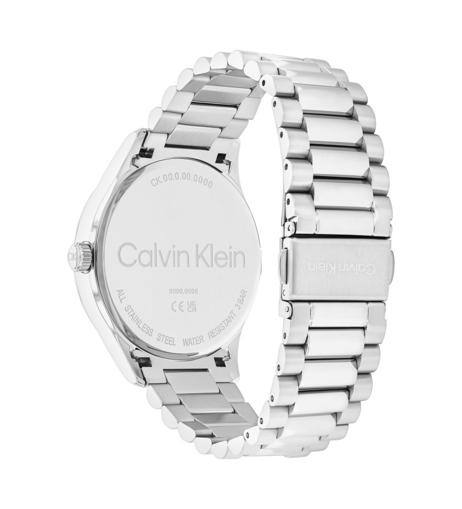Relógio analógico icônico Calvin Klein, azul marinho