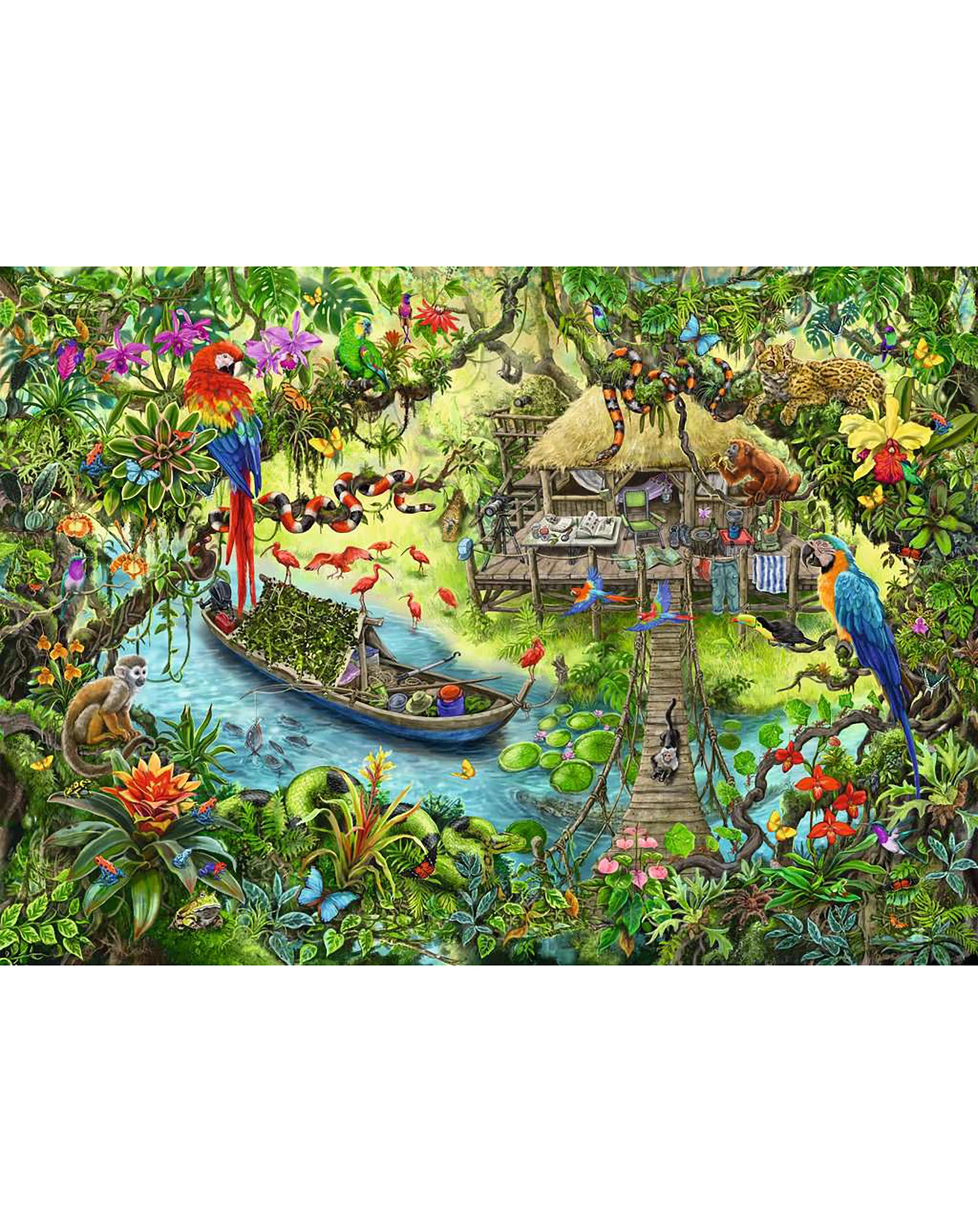 Rätsel-Puzzle EKids – DSCHUNGELSAFARI 368-teilig