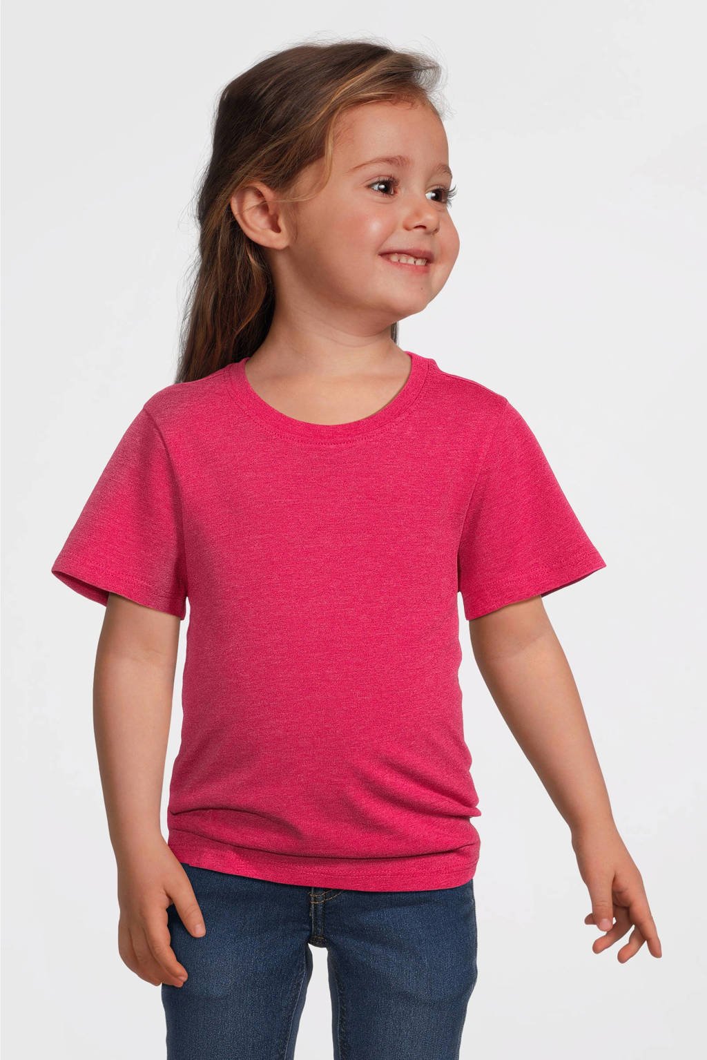 anytime T-shirt roze melange