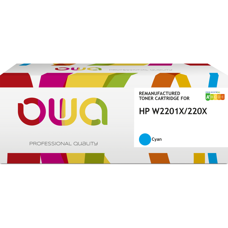 Toner remanufacturé OWA - haute capacité - pour HP W2201X