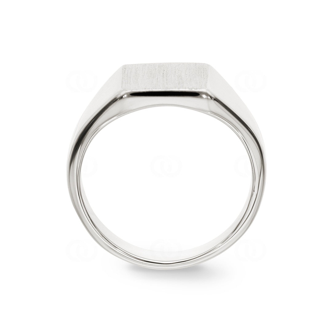 Siegelring 925 Silber gebürstet 11 x 9mm